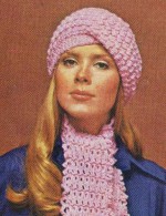 Crocheted Slouchy Slouch Beret Hat Cap Tam Beanie & Ruffly Scarf Crochet Pattern - The Crochet Kid