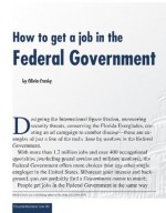 How to Get a Job in the Federal Government - Department of Labor