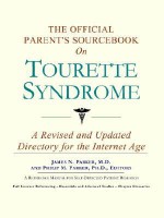 The Official Parent's Sourcebook on Tourette Syndrome: A Revised and Updated Directory for the Internet Age - ICON Health Publications