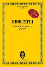 Kammermusik No. 4, Op. 36, No. 3: Violin Concerto Study Score - Paul Hindemith