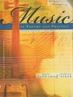 Workbook to Accompany Music in Theory and Practice, Volume 1workbook to Accompany Music in Theory and Practice, Volume 1 with Finale Discount Sticker with Finale Discount Sticker - Bruce Benward, Marilyn Saker