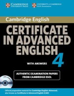 Cambridge Certificate in Advanced English 4 for Updated Exam Self-Study Pack (Student's Book with Answers and Audio CDs (2)): Official Examination Pap - University of Cambridge Local Examinations Syndicate