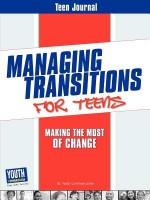 Teen Journal for Managing Transitions for Teens: Making the Most of Change - Autumn Spanne, Keith Hefner, Laura Longhine