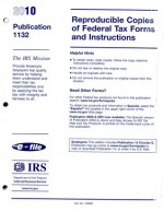 Reproducible Copies of Federal Tax Forms and Instructions, 2010 - (United States) Internal Revenue Service