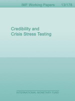 Credibility and Crisis Stress Testing - Li L Ong, Ceyla Pazarbasioglu