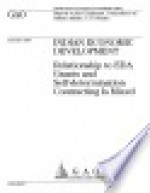Indian economic development relationship to EDA grants and selfdetermination contracting is mixed : report to the Chairman Committee on Indian Affairs U.S. Senate. - Committee on Indian Affairs