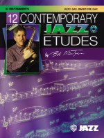 12 Contemporary Jazz Etudes: E-Flat Instruments (Alto Saxophone, Baritone Saxophone), Book & CD - Bob Mintzer