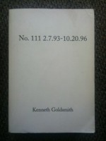 No. 111 2.7.93-10.20.96 - Kenneth Goldsmith