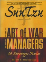 Sun Tzu: The Art of War for Managers; 50 Strategic Rules - Sun-Tzu, Gerald A. Michaelson