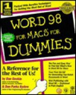 Word 98 for Macs for Dummies - Dan Gookin, Dan Parks Sydow, Dan P Sydow