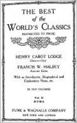 The Best Of The World's Classics (Restricted To Prose) Volume II - Rome - Henry Cabot Lodge