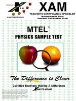 Mtel Physics Sample Test - Xamonline, Xamonline