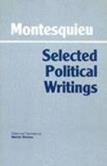 Selected Political Writings - Montesquieu