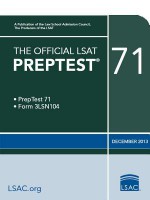 The Official LSAT Preptest 71 - Law School Admission Council