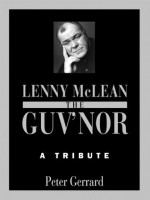 The Guv'nor - A Tribute - Peter Gerrard