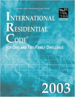 International Residential Code 2003 - International Code Council, Thomson Delmar Learning Inc.