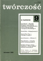 Twórczość, nr 9 (646) / 2000 - Darek Foks, Marcin Kurek, Jean Racine, Redakcja miesięcznika Twórczość