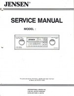 Jensen MODEL EQA-110 Graphic Equalizer, Service Manual Guide - JENSEN