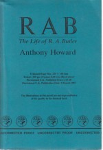 RAB: The Life of R. A. Butler - Anthony Howard