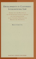 Developments in Customary International Law: Theory and the Practice of the International Court of Justice and the International Ad Hoc Criminal Tribunals for Rwanda and Yugoslavia - Birgit Schlutter