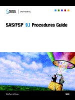 SAS/Fsp 9.1 Procedures Guide - SAS Institute, SAS Institute