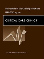 Biomarkers in the Critically Ill Patient, an Issue of Critical Care Clinics - Mitchell M. Levy