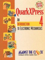 Adobe QuarkXPress 4: An Introduction to Digital Mechanicals - Against the Clock