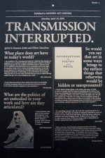 Transmission Interrupted - Mourid Barghouti, Gilane Tawadros, مريد البرغوثي, Suzanne Cotter, Allia Ali