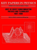 Best of Soviet Semiconductor Physics and Technology: 1987 - 1988 - Mikhail Levinshtein, Michael Shur