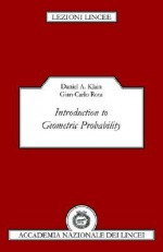 Introduction to Geometric Probability - Daniel A. Klain, Gian-Carlo Rota