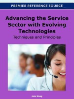 Advancing the Service Sector with Evolving Technologies: Techniques and Principles - John Wang