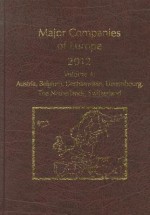 Major Companies of Europe, Volume 4: Austria, Belgium, Liechtenstein, Luxembourg, Netherlands, Switzerland - Alison Gallico, Russ J. Graham, Chris Tapster