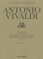 Salve Regina Rv617: Critical Edition Score - Michael Talbot, Antonio Lucio Vivaldi