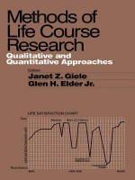 Methods of Life Course Research: Qualitative and Quantitative Approaches - Janet Z. Giele, Glen H. Elder Jr.