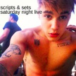 Scripts & Sets Justin Bieber featured - klein snl, robbie, Justin Bieber, klein executive producer snl, marci