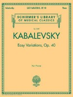 Easy Variations, Op. 40 - Dmitri Kabalevsky