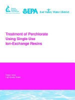 Treatment of Perchlorate Using Single-Use Ion-Exchange Resins - L. Aldridge, T. Gillogly, J. Robert Oppenheimer