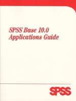 SPSS Base 10 Applications Guide - SPSS