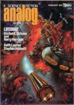 Analog Science Fiction and Fact, 1975 February - Ben Bova, Robert Charles Wilson, Stephen Robinett, Keith Laumer, Gordon R. Dickson, Harry Harrison, James Edward Oberg, Bob Buckley