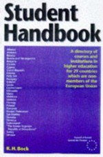 Student Handbook: A Directory of Courses and Institutions in Higher Education for 29 Countries Which Are Non-Members of the European Uni - Council of Europe, Of Euro Council, Directorate Council of Europe