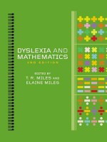 Dyslexia and Mathematics - Elaine Miles, Tim Miles