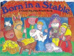 Born in a Stable: A Giant Zig-Zag Board Book - Jenny Tulip