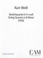 String Quartet in B Minor: Parts Only - Kurt Weill