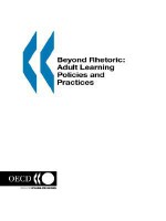 Beyond Rhetoric: Adult Learning Policies And Practices - Beatriz Pont