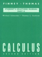 Calculus : Student's Solutions Manual, Part II - Michael B. Schneider