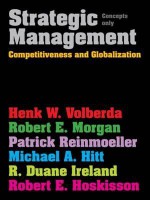 Strategic Management: Competitive & Globalisation: Concepts Only - Michael A. Hitt, R. Duane Ireland, Robert E. Hoskisson, Robert Morgan, Henk W. Volberda