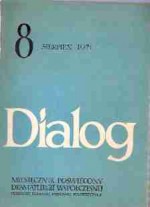 Dialog, nr 8 / sierpień 1971 - Andrzej Turczyński, Andrzej Mularczyk, August Strindberg, Redakcja miesięcznika Dialog