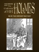 The Three Confessions of HH Holmes - Adam Selzer