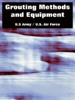 Grouting Methods and Equipment - U.S. Department of the Army, United States Department of the Air Force