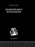 Shakespeare's Sililoquies (Routledge Library Editions: Shakespeare) - Ingeborg Boltz, Wolfgang Clemen